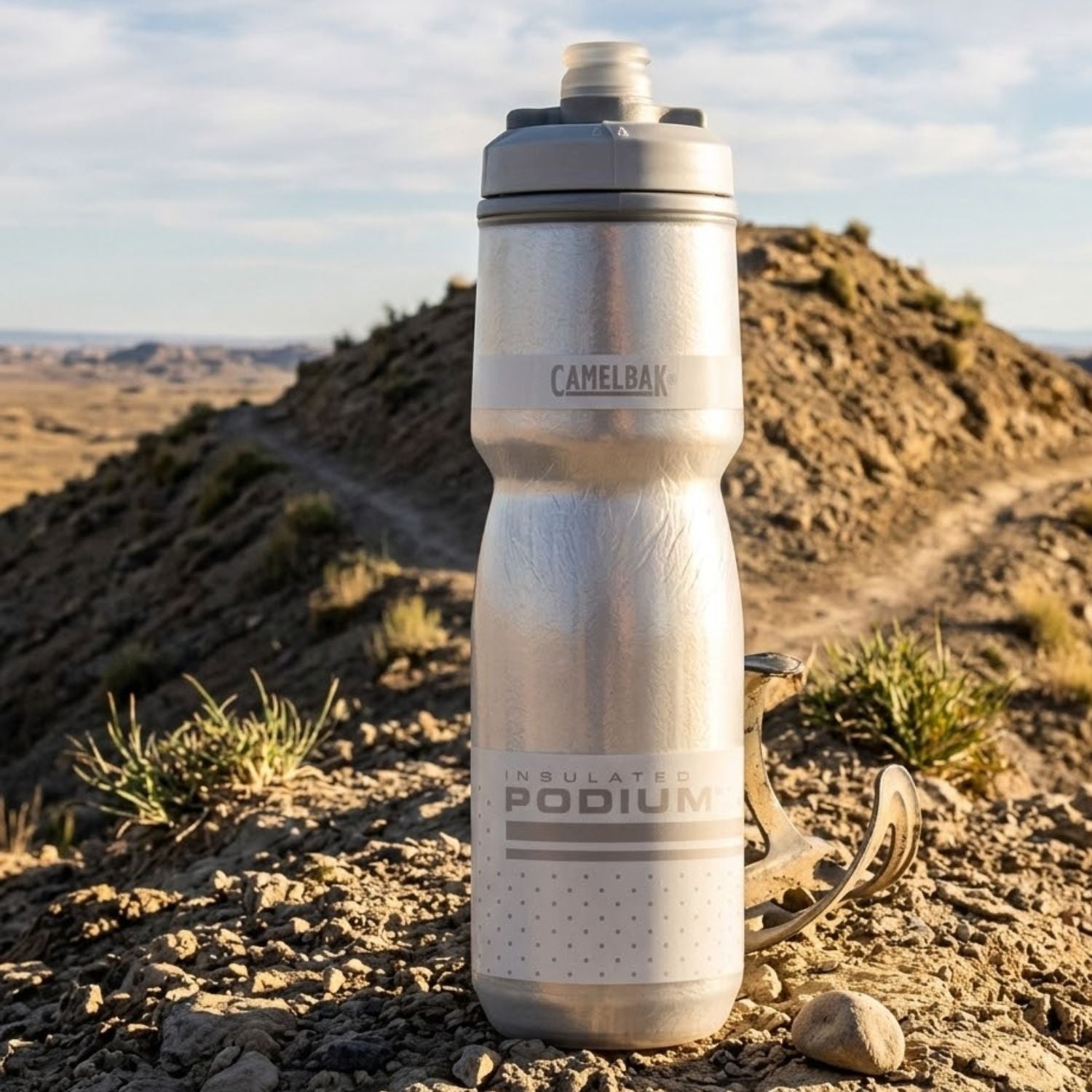 GARRAFA CAMELBAK PODIUM CHILL 24OZ / 710ML - REFLECTIVE GHOST (BRANCO)
