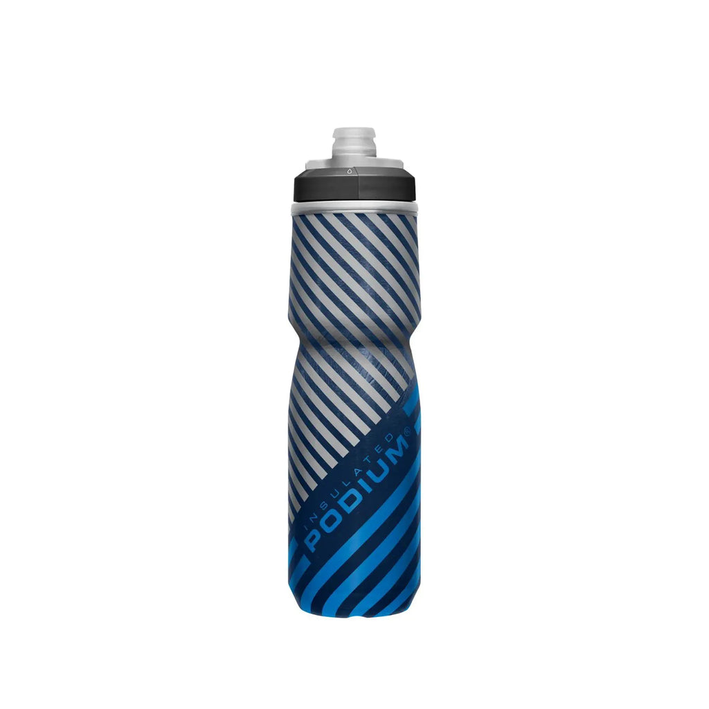 GARRAFA CAMELBAK PODIUM CHILL 24OZ / 710ML - NAVY/BLUE STRIPE (AZUL/AZUL MARINHO/CINZA)