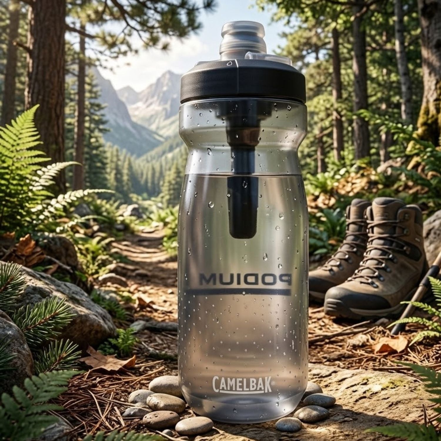 GARRAFA CAMELBAK PODIUM 21OZ / 621ML - SMOKE (TRANSPARENTE)
