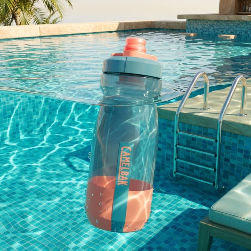 GARRAFA CAMELBAK PODIUM 21OZ / 621ML - MERCURY TEAL (CORAL/AZUL)
