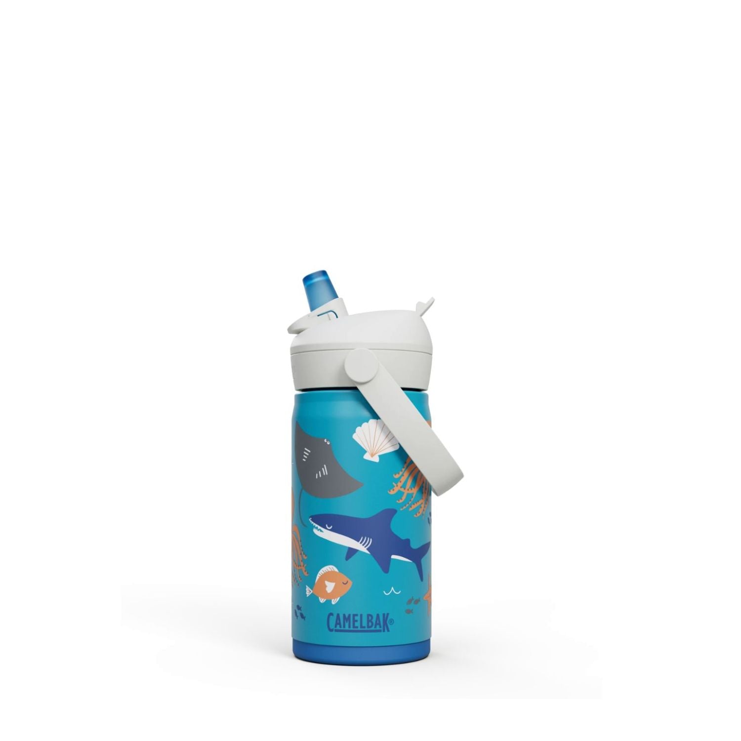 Garrafa Térmica Infantil CamelBak Thrive Flip Straw 354ml Tritan Azul