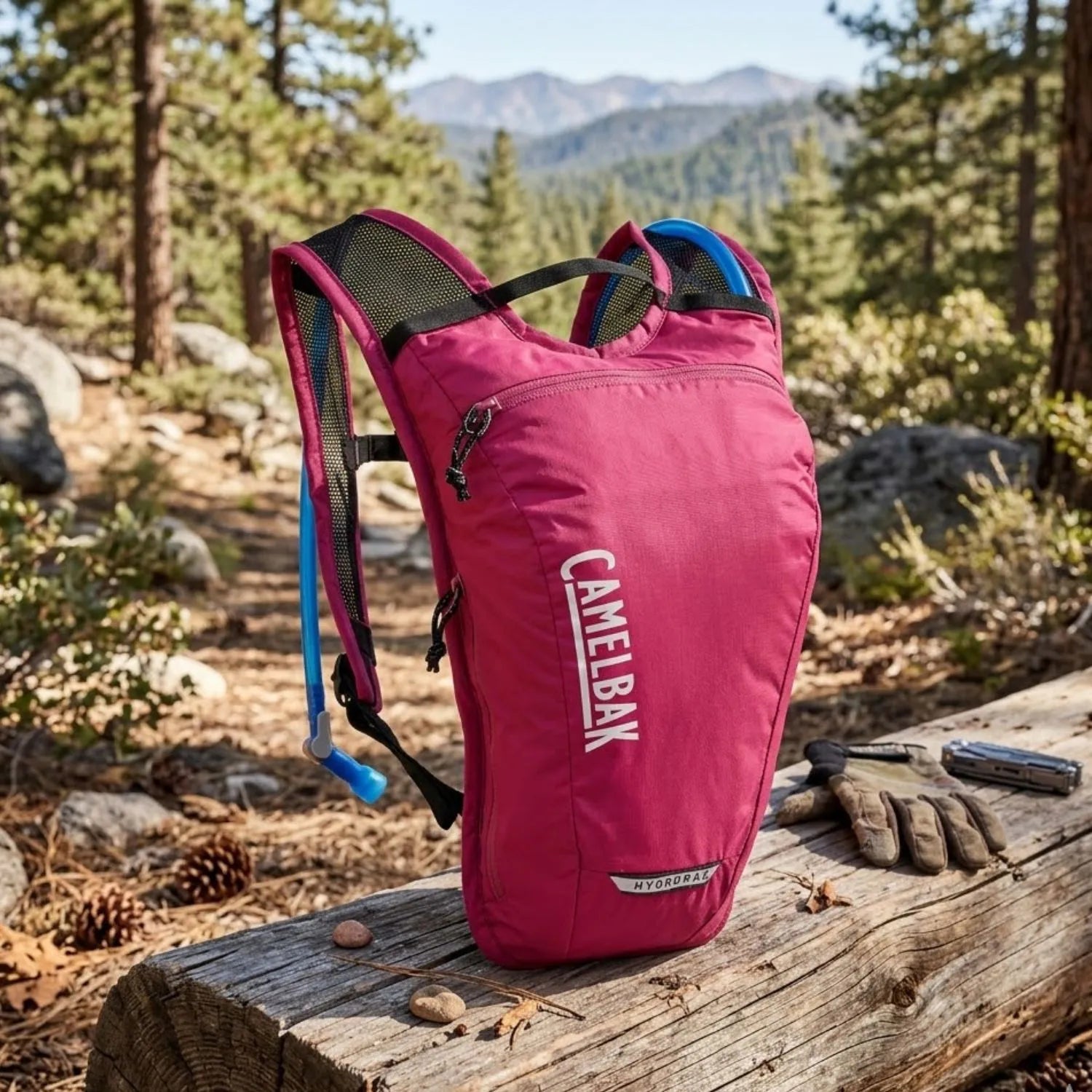 MOCHILA DE HIDRATACAO CAMELBAK HYDROBAK LIGHT 50OZ / 1,5L - BERRY (ROSA)