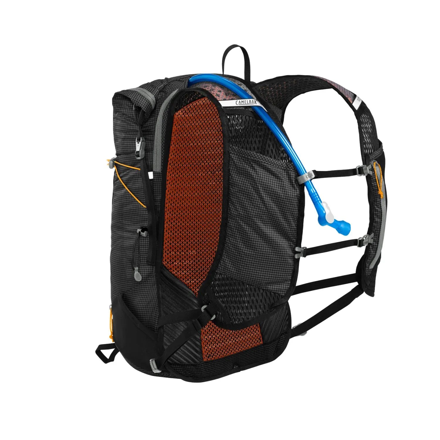 MOCHILA DE HIDRATACAO CAMELBAK OCTANE 16 70OZ / 2L - BLACK/APRICOT (PRETO/DAMASCO)