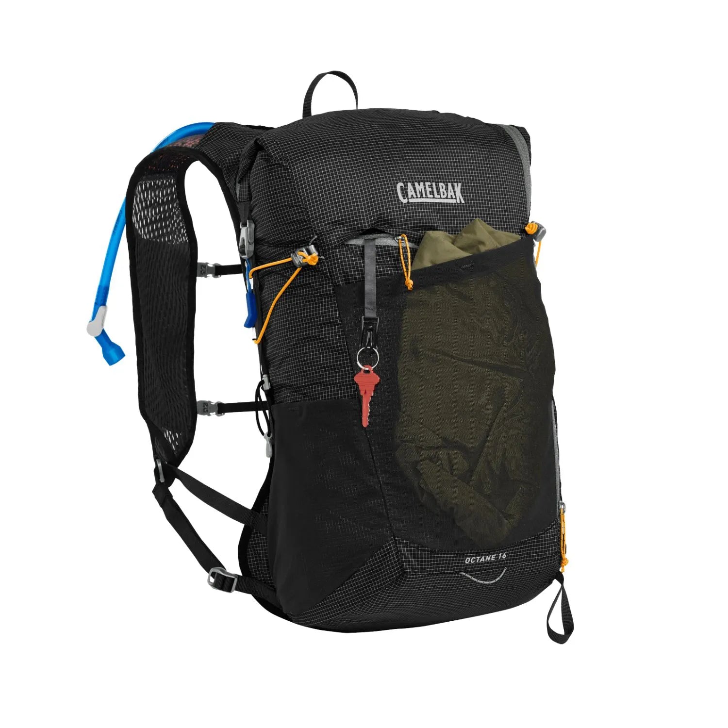 MOCHILA DE HIDRATACAO CAMELBAK OCTANE 16 70OZ / 2L - BLACK/APRICOT (PRETO/DAMASCO)