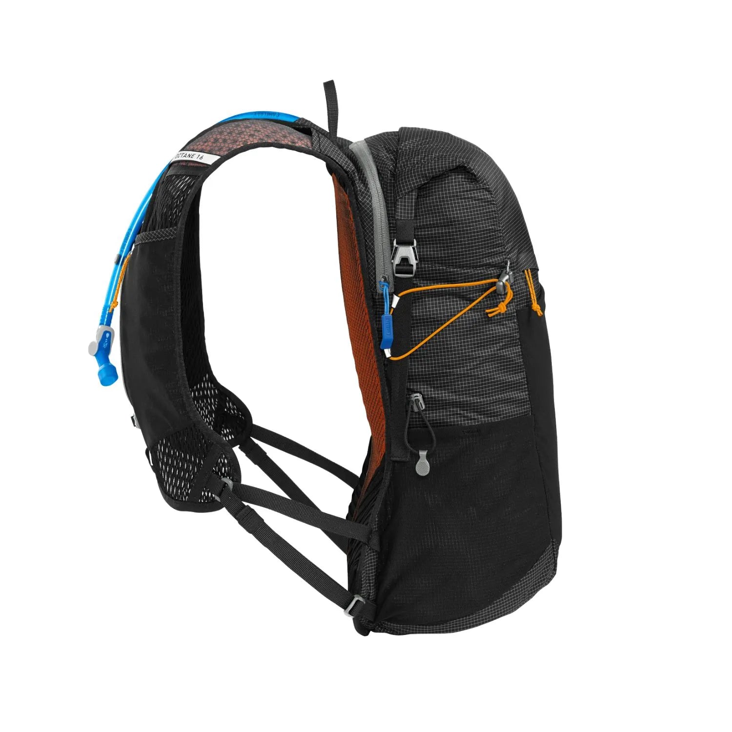 MOCHILA DE HIDRATACAO CAMELBAK OCTANE 16 70OZ / 2L - BLACK/APRICOT (PRETO/DAMASCO)