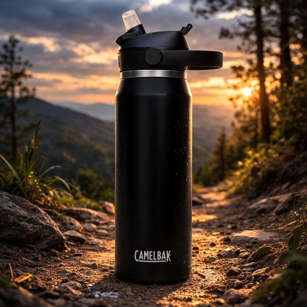 GARRAFA TERMICA CAMELBAK THRIVE FLIP STRAW VSS 32OZ / 946ML - BLACK (PRETO)
