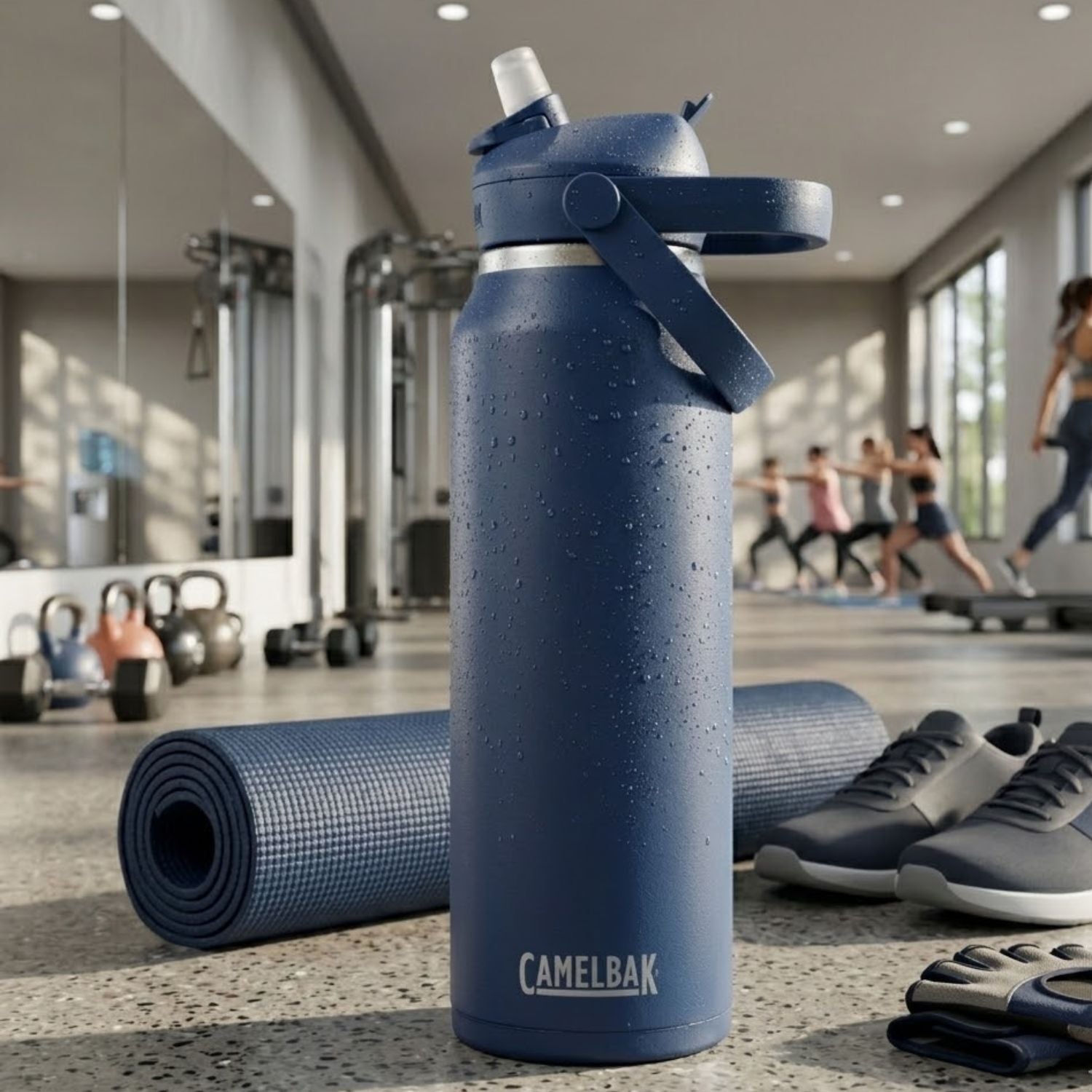 GARRAFA TERMICA CAMELBAK THRIVE FLIP STRAW VSS 32OZ / 946ML - NAVY (AZUL)
