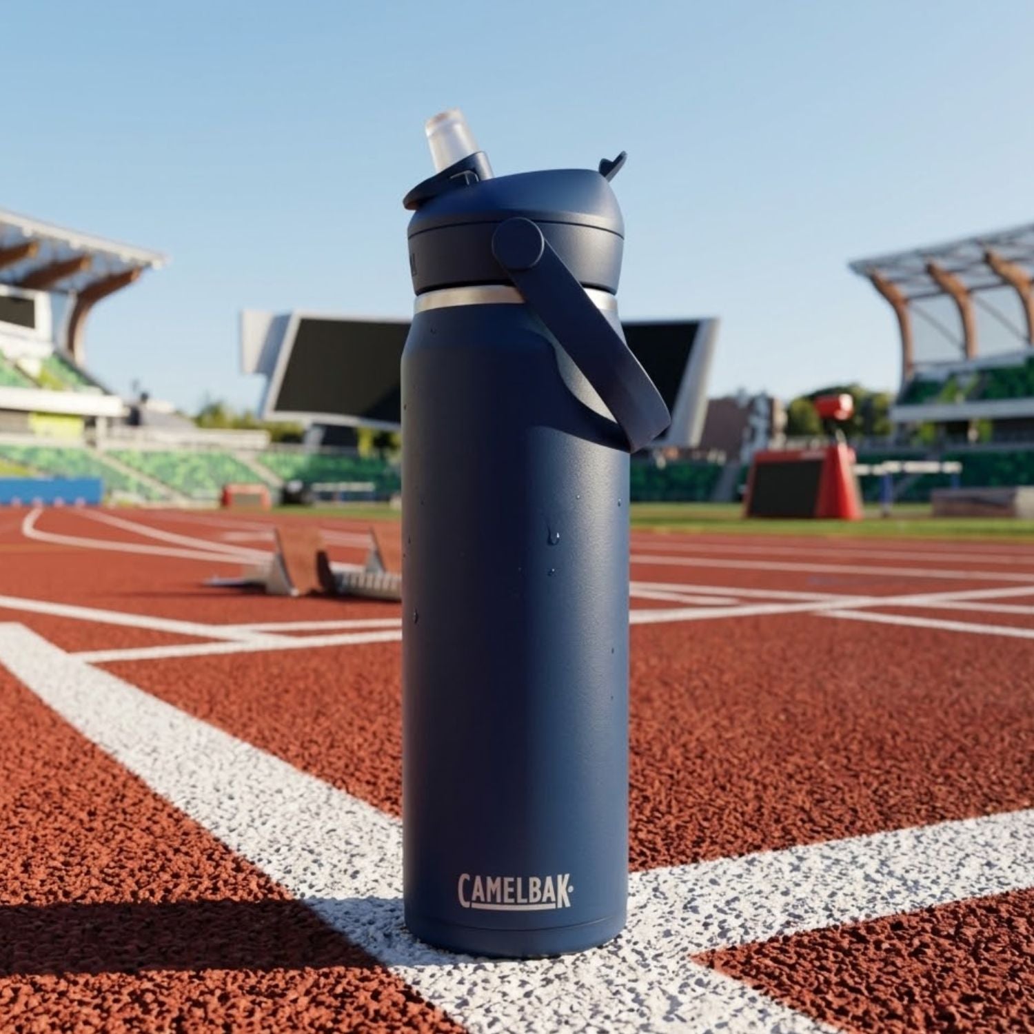 GARRAFA TERMICA CAMELBAK THRIVE FLIP STRAW VSS 25OZ / 740ML - NAVY (AZUL)
