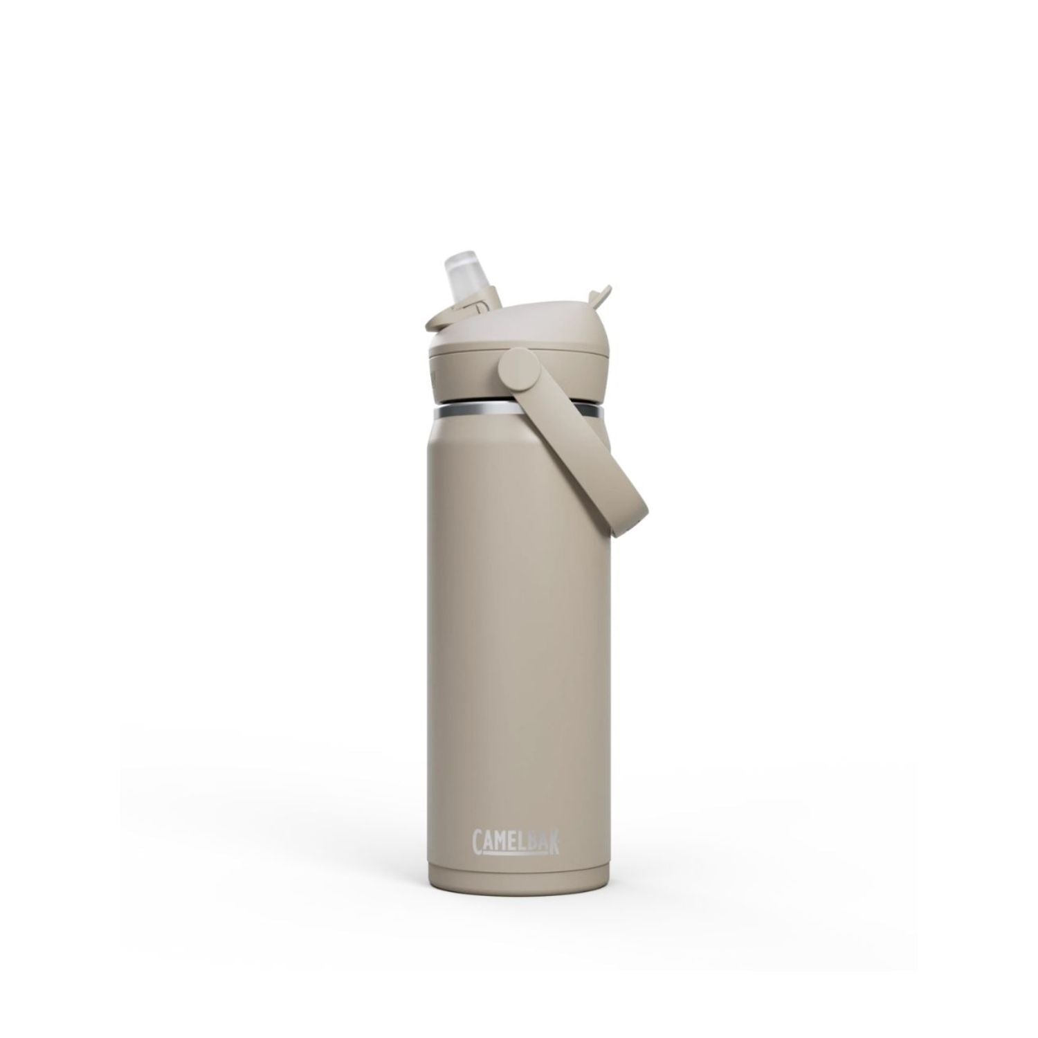 GARRAFA TERMICA CAMELBAK THRIVE FLIP STRAW VSS 20OZ / 591ML - STONE (CINZA CLARO)
