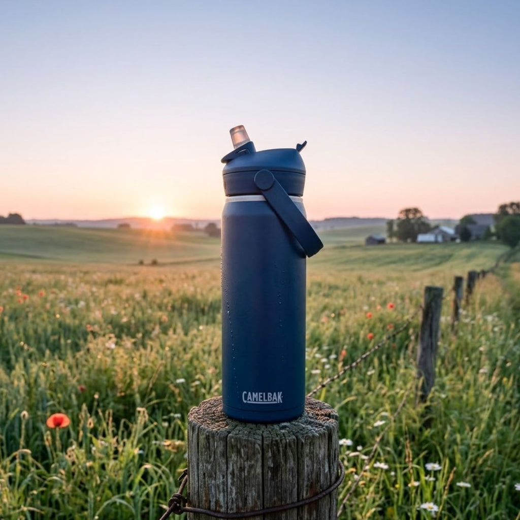 GARRAFA TERMICA CAMELBAK THRIVE FLIP STRAW VSS 20OZ / 591ML - NAVY (AZUL)
