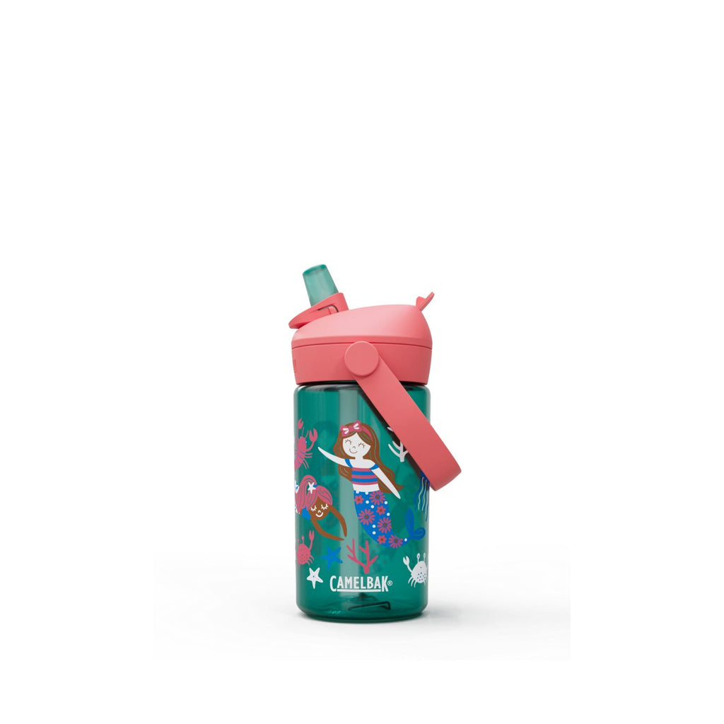 GARRAFA CAMELBAK INFANTIL THRIVE FLIP STRAW TRITAN 14OZ / 414ML - MERMAID FRIENDS (VERDE/ROSA)
