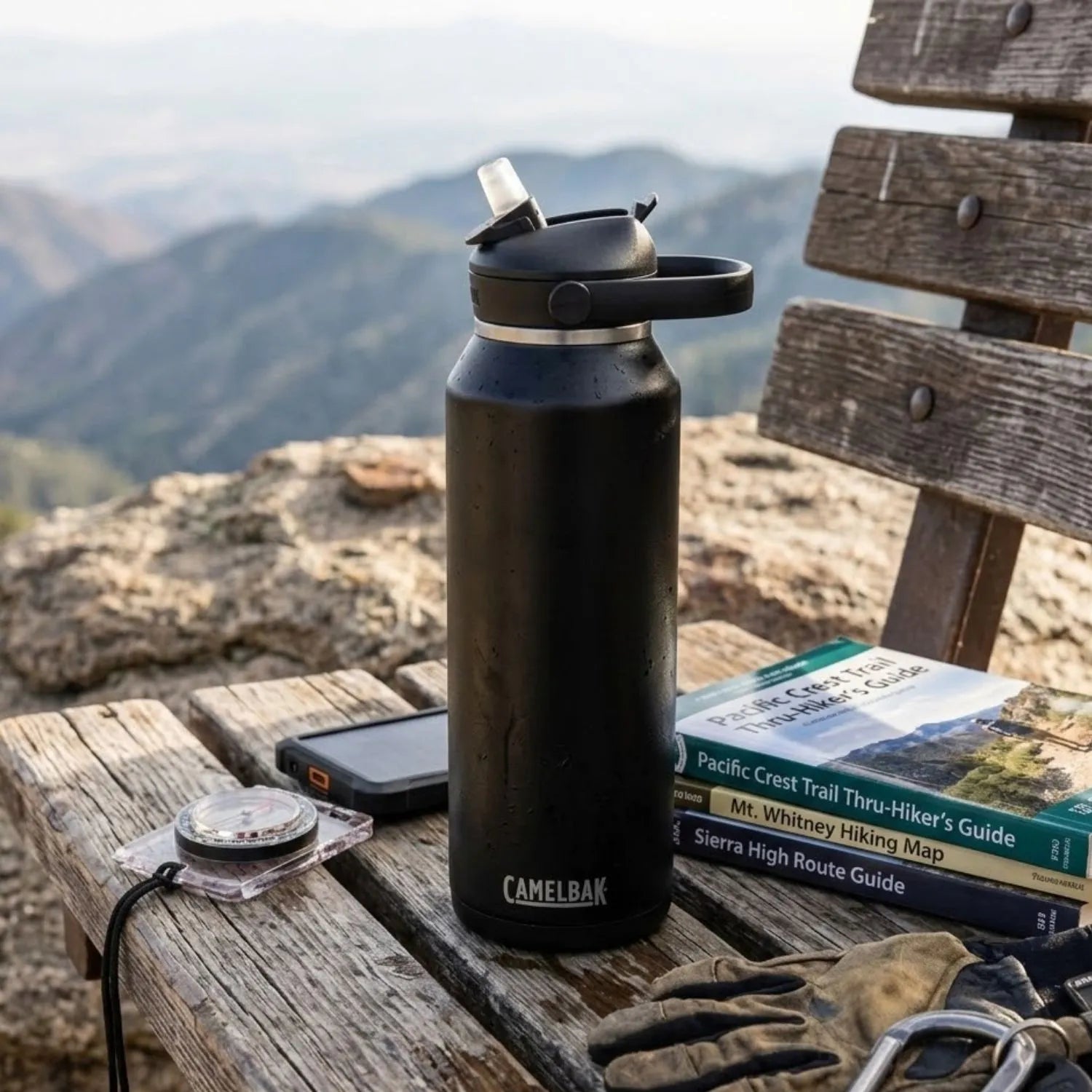 GARRAFA TERMICA CAMELBAK THRIVE FLIP STRAW VSS 40OZ / 1,183ML - BLACK (PRETO)